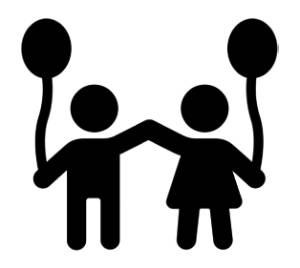 icon of two children holding hands